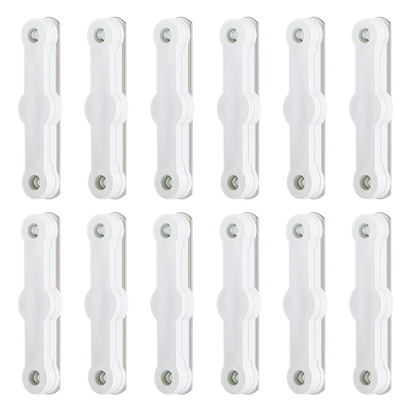 

12Pcs Magnetic Strip Magnets Self-Adhesive Magnetic Strip Set for DIY Fly Nets, Curtains, Door Curtains