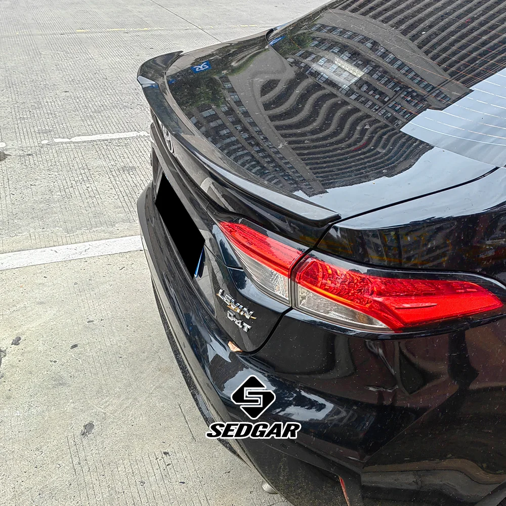 

Спойлер на багажник для Toyota Levin 2019-2023, стиль M4, ABS-пластик, неокрашенный, глянцевый черный, спойлер-крыло на багажник