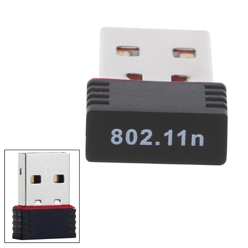 Scheda Rete Usb 2.0 Wireless Mt7601 Adattatore Wifi Usb Dongle Ricevitore Ethernet Wi-Fi 2.4G 150 Mbps Per Pc Per Windows