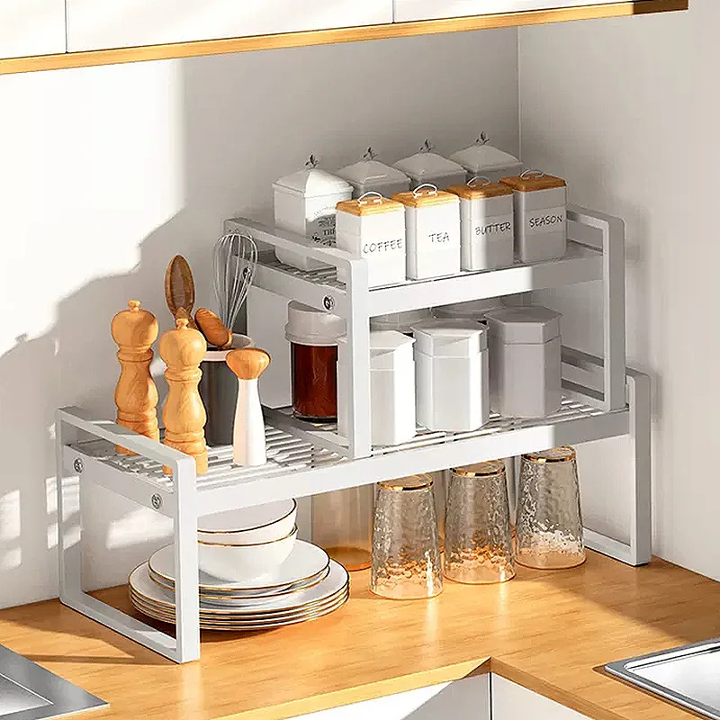 

Household Kitchen Shelving Cabinets Layered Storage Rack Countertop Cabinet Under Sink Pot Rack Storage Rack Kithchen Artifact