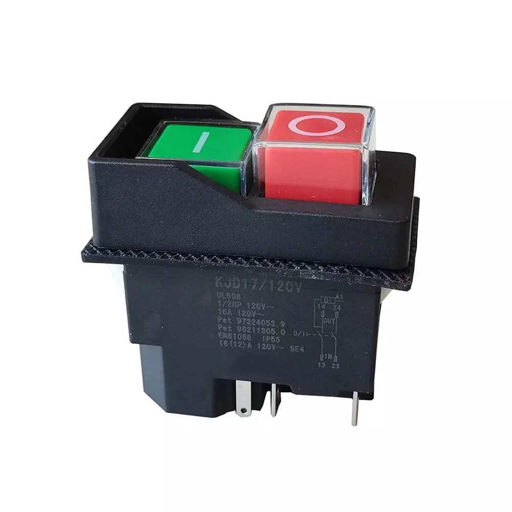 Электромагнитный переключатель KJD17/120 В 5Pin Kjd17 120 кнопочные переключатели 1/2hp 16 А