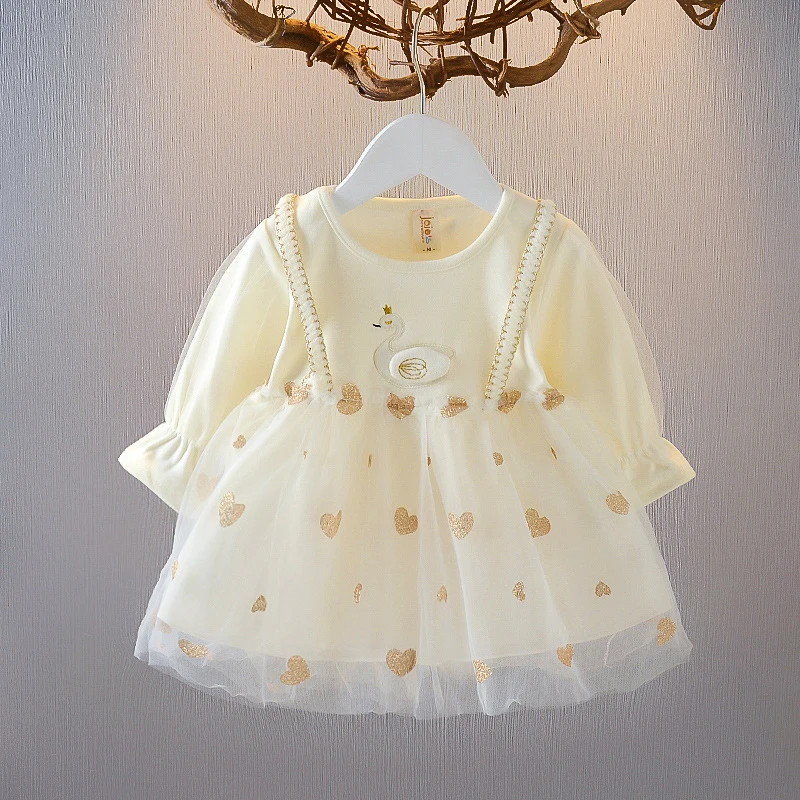 

Платье принцессы для девочек, Новинка осени 2023, Модное детское ретро платье с вышивкой для девочек от 0 до 2 лет