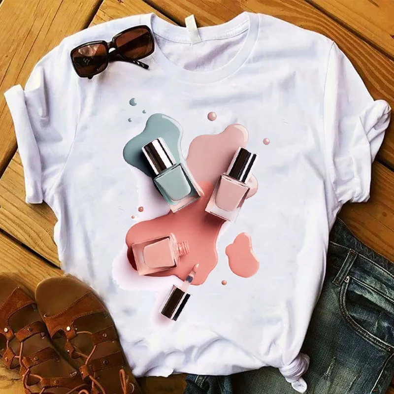 

Women T Shirt Fashion O-Neck Casual Short Sleeve Tops Summer Tshirt Graphic Tees Women 2020 Clothes Female Graphic T-shirt Drop