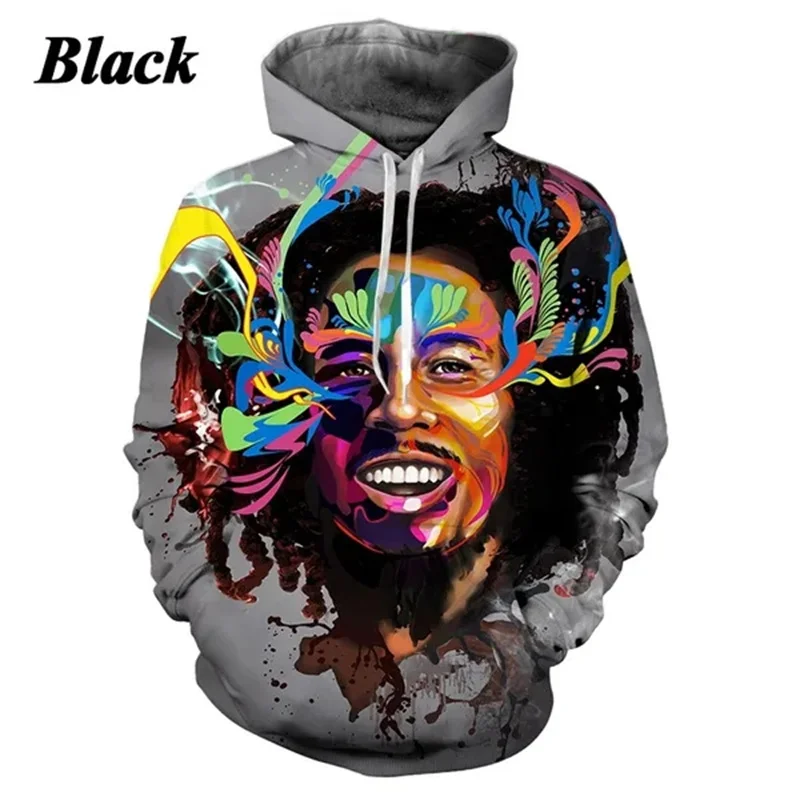 Модная толстовка боб марли Raggie для мужчин в стиле хип-хоп с 3D принтом рок модные