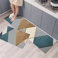 1pc kitchen mat living room anti slip antifouling long rugs tableware cartoon pattern entrance doormat bathroom floor carpet