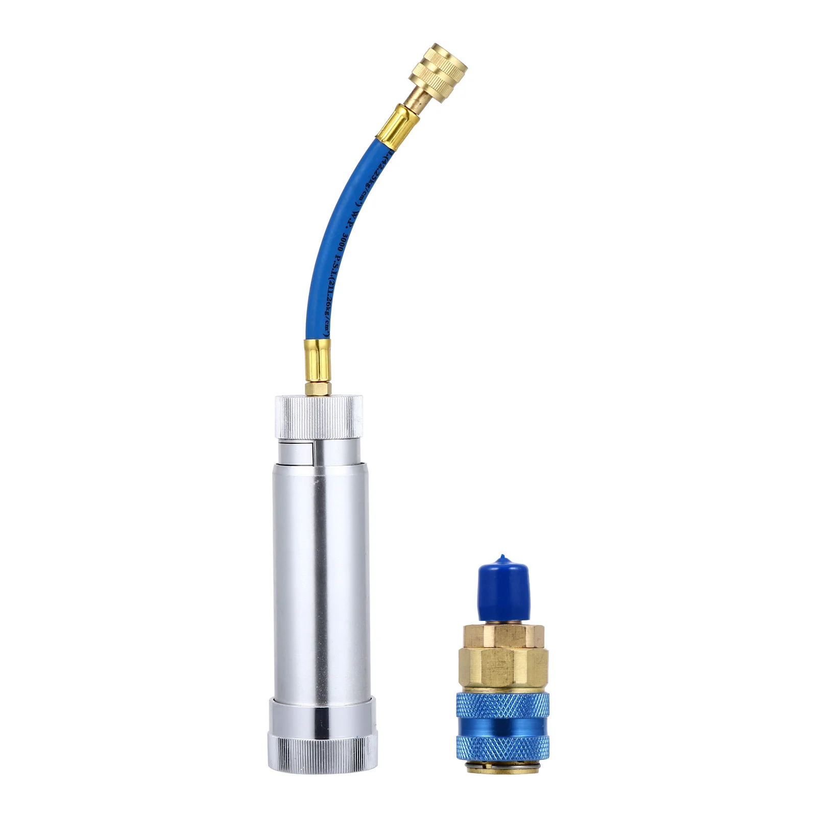

A/C Oil Dye Syringe 1/4 SAE R134A 2Oz Manual Oiler A/C Oil Injector Adapter