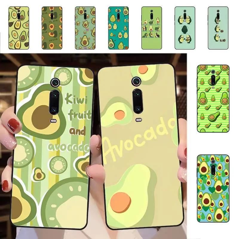 

Cute Cartoon Fruit Avocado Phone Case For Redmi 5 6 7 8 9 10 plus pro 6 7 8 9 A GO K20 K30 K40 pro plus F3 Fundas