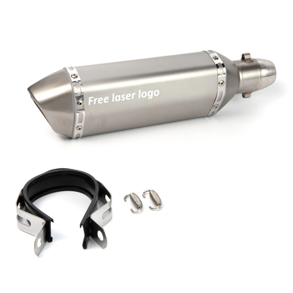 Универсальная выхлопная труба для мотоцикла 370 мм 51 с бесплатным логотипом Yamaha MT