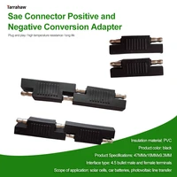 4 5 bullet sae connector positive and negative converter solar cell plug black thickened car battery photovoltaic cable adapter