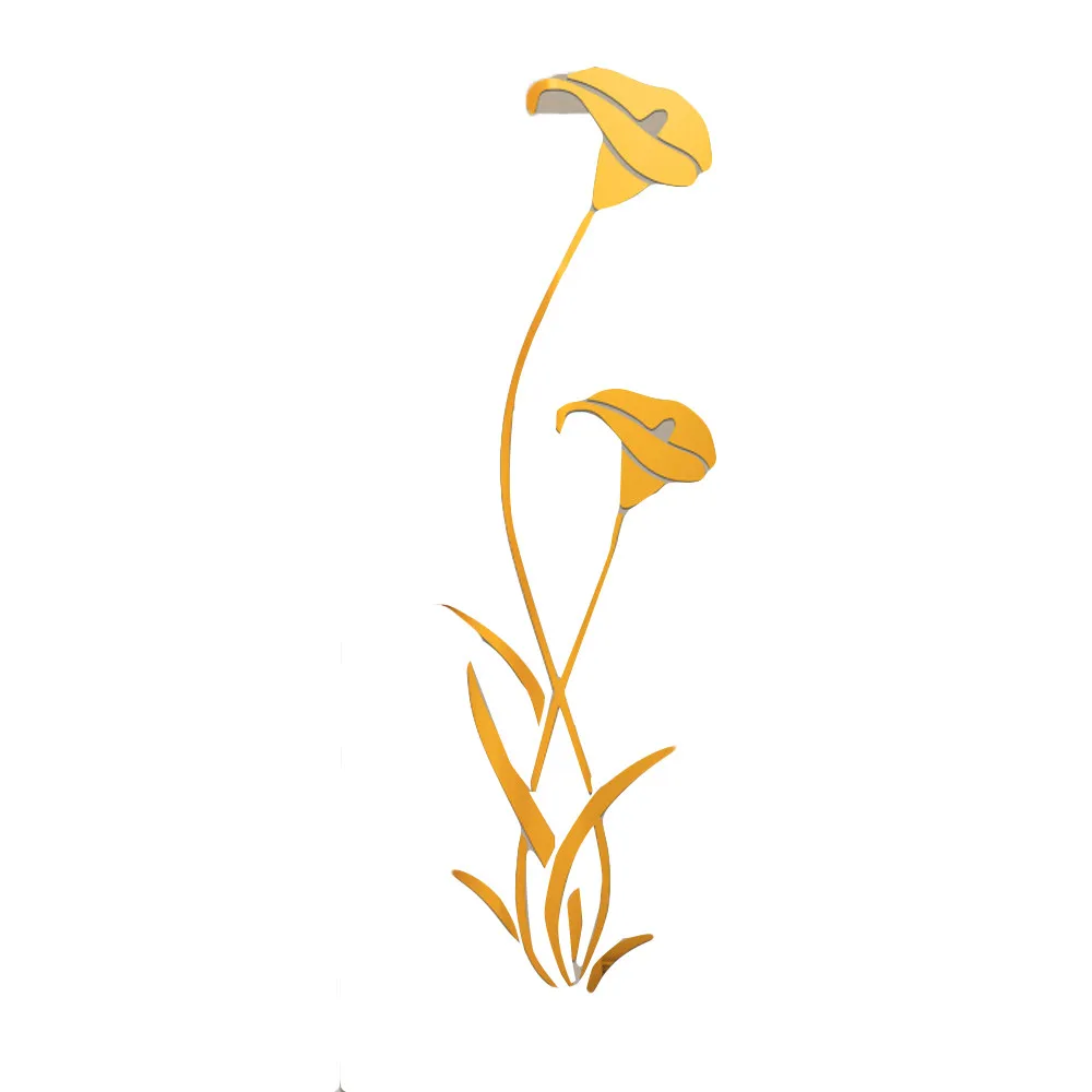 DIY наклейки на стену в форме цветка для холодильника окна шкафа дома искусство