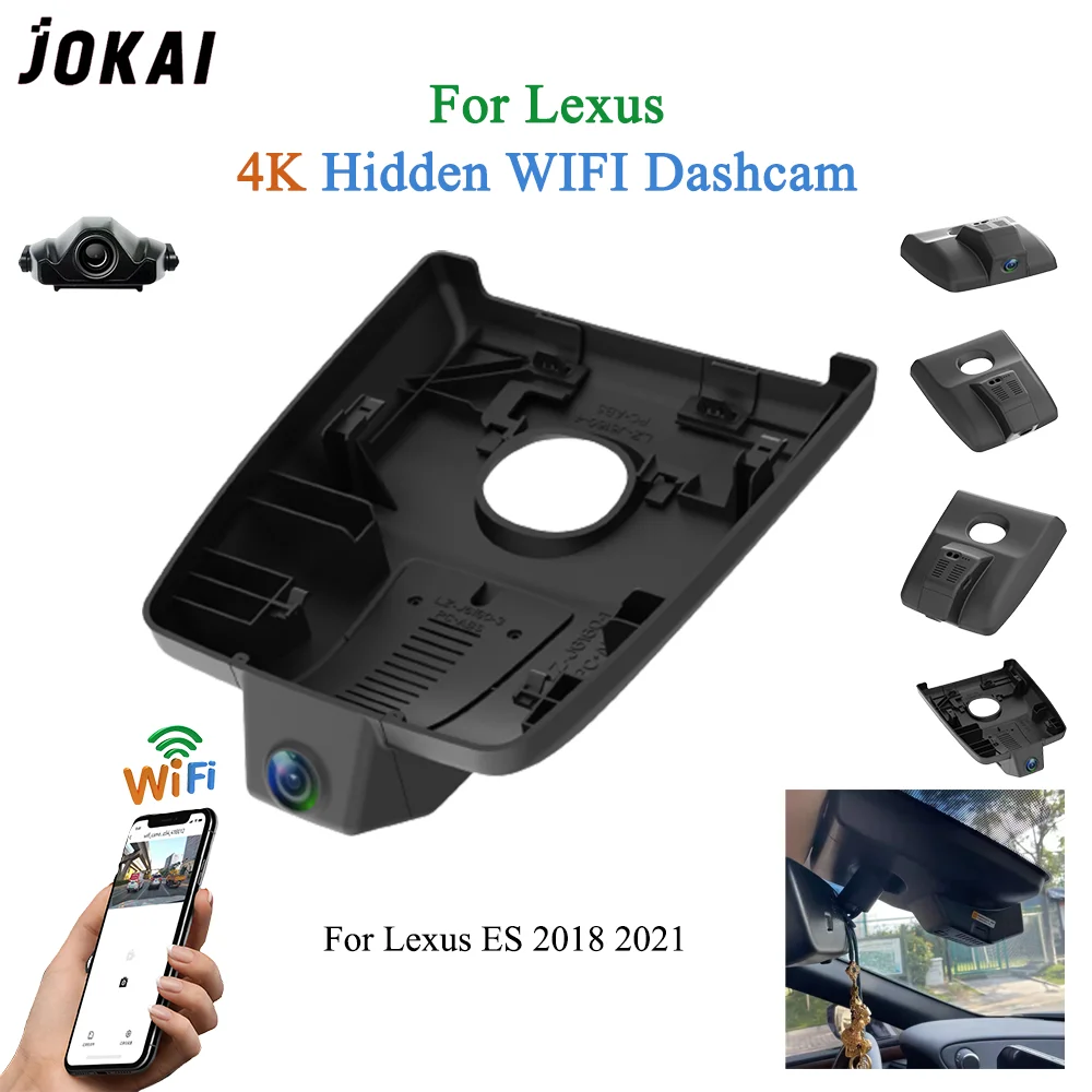 For Lexus ES 2018 2021 Front and Rear 4K Dash Cam for Car Camera Recorder Dashcam WIFI Car Dvr Recording Devices Accessories