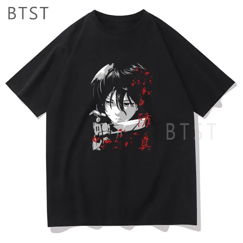 

Mikasa Ackerman Attack On Titan Mens Clothing Fun Men Women Short-sleeve Casual Tops Camisetas Clothes For Men Printed T-shirt