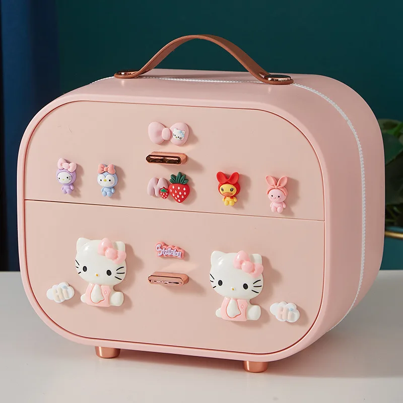 Cartoon Children Headwear Storage Box Girls Baby Jewelry Box Cute Hair Band Multi-layer Necklace Earrings Jewelry Box Organizer