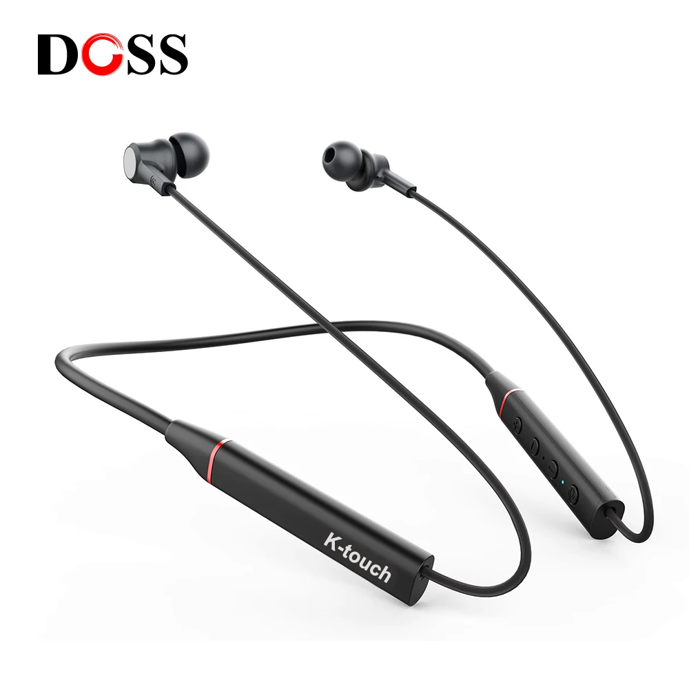 

DOSS K-Touch Sport Neckband Bluetooth Earphone Hifi Sound IPX5 Sweatproof Headphone with Microphone Handfree Earbuds Headset