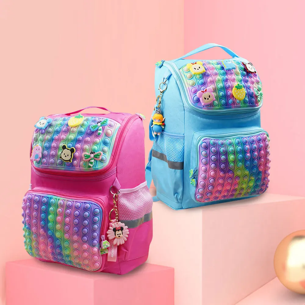 

Новые детские школьные ранцы, вместительные многофункциональные универсальные цветные детские рюкзаки, сумки для учебников