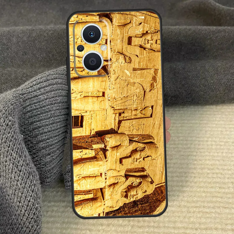 Египетский чехол для телефона с аккадским фараоном OPPO Reno 12 11 13 F 8T 7 8 10 Pro Find X8 X6 X3 X5