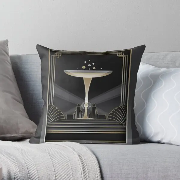 

Art Deco Design Vi Printing Throw Pillow Cover Fashion Case Bedroom Fashion Anime Waist Square Decorative Pillows not include
