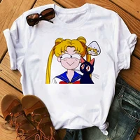 hot japanese anime sailor moon t shirt women kawaii cartoon harajuku t shirt y2k aesthetic egirl clothes female