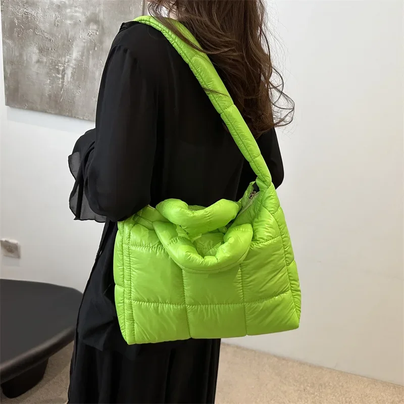 Стеганая Хлопковая Сумка-тоут ярких цветов