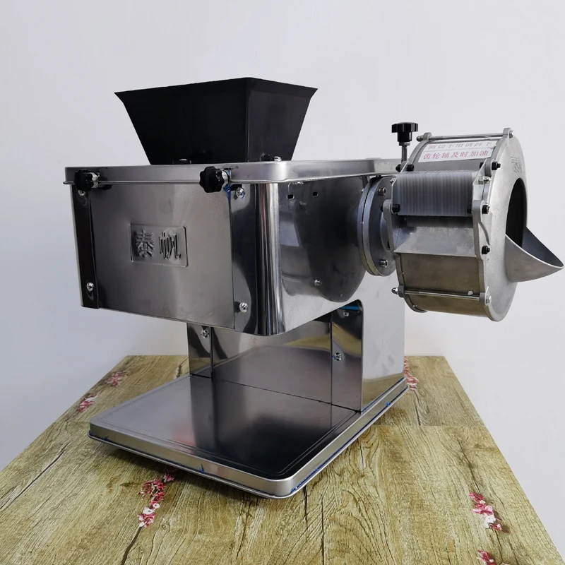 

Meat Slicer Shredded Diced Mince Commercial Meat Cutter Fully Automatic Stainless Steel Meat Cutting Machine 850W
