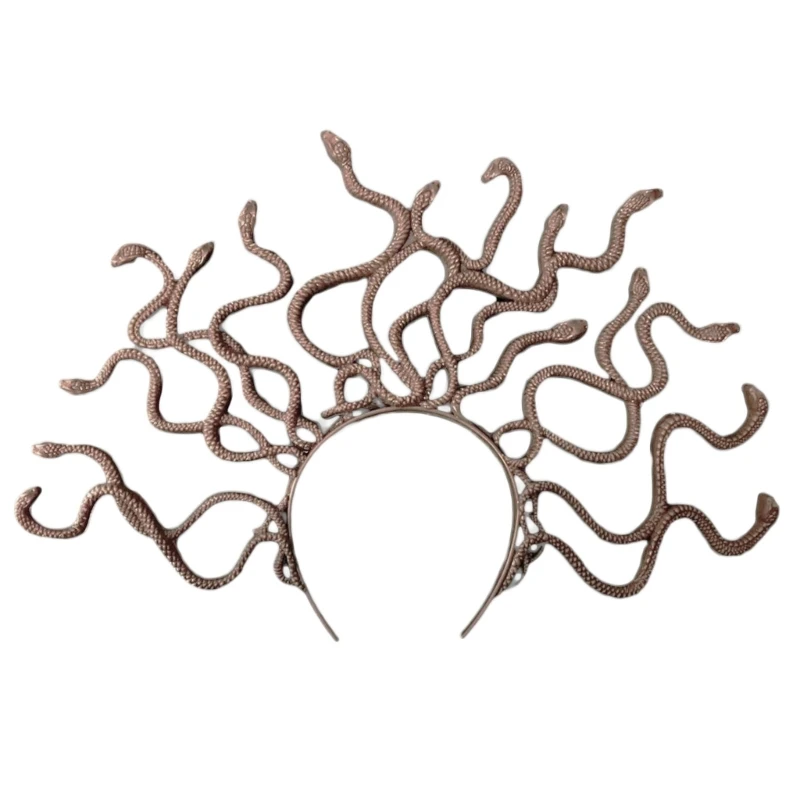 652F Хэллоуин костюм змеи повязка для волос женская на голову из греческой