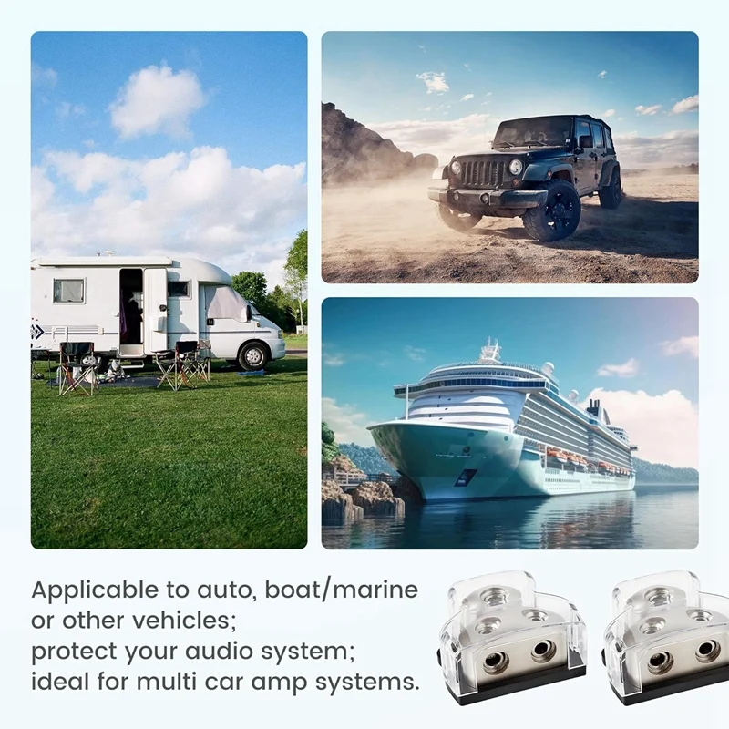 2 шт. разветвитель усилителя звука Калибр 0/2/4 In 4/8 Out блок соединения распределения