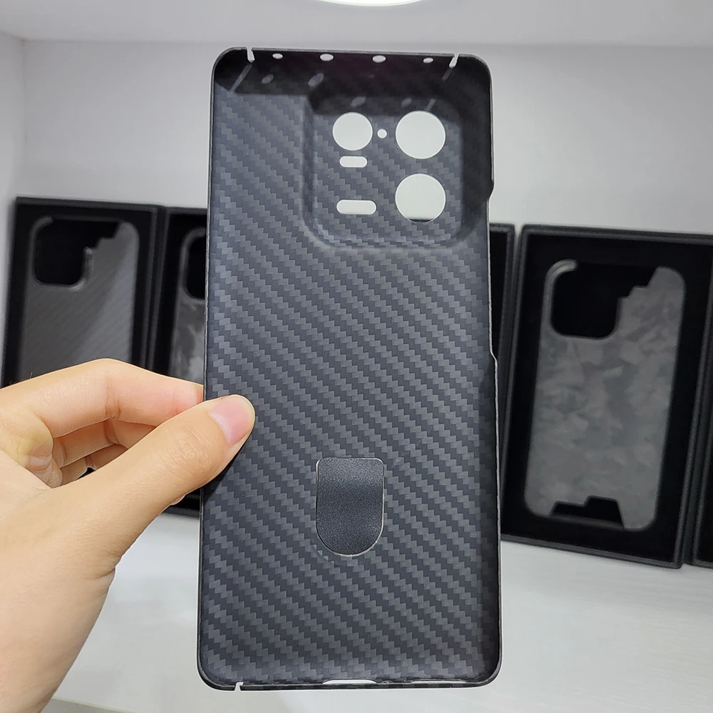 Чехол YTF из углеродного волокна для Xiaomi 13pro магнитный чехол с кронштейном