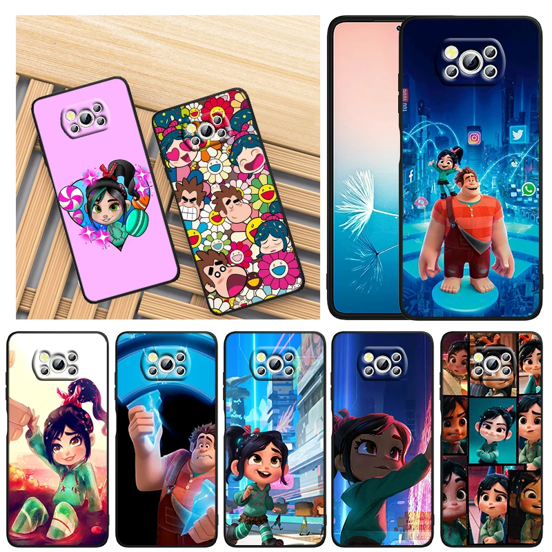 

Phone Case For Xiaomi Mi Poco X4 X3 NFC F4 F3 GT M4 M3 M2 X2 F2 Pro C3 C40 C3 5G Shell Winthrop Wreck-It Ralph Black Cover