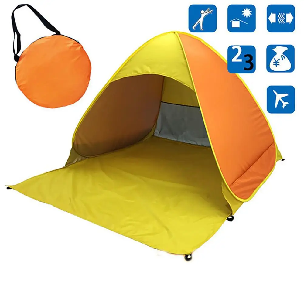 

Outdoor Automatic Beach Tent UV Protection Pop Up Tent Sun Shade Awning Travel Tourist Camping Tents Fishing Garden Shelter