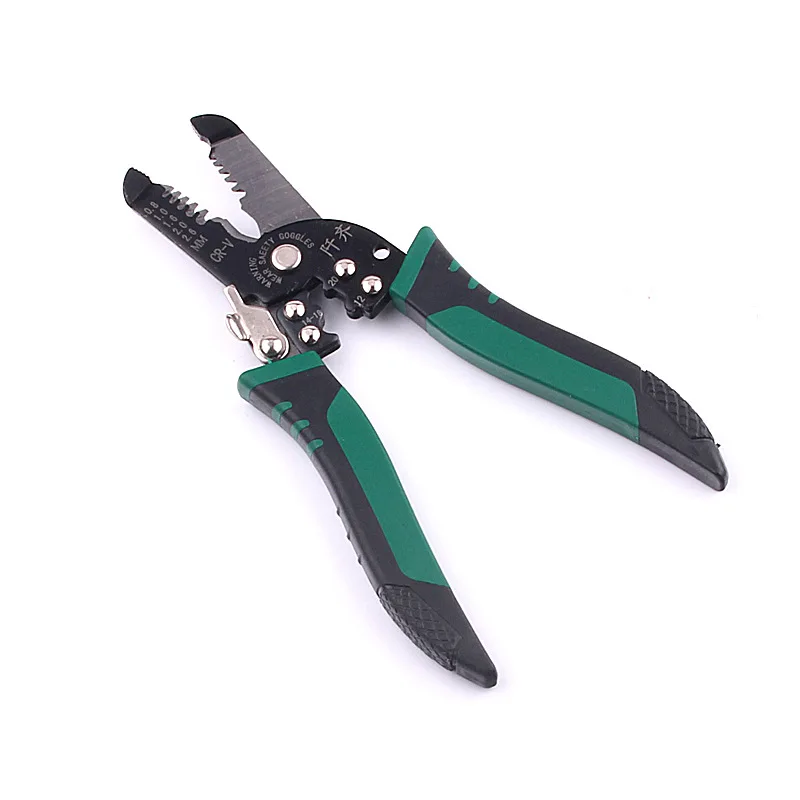 

2 in 1 Wire Cable Scissor Cutter Wire Stripper Wire Cutting Pressing Stripping Pliers Electrician Hand Tools