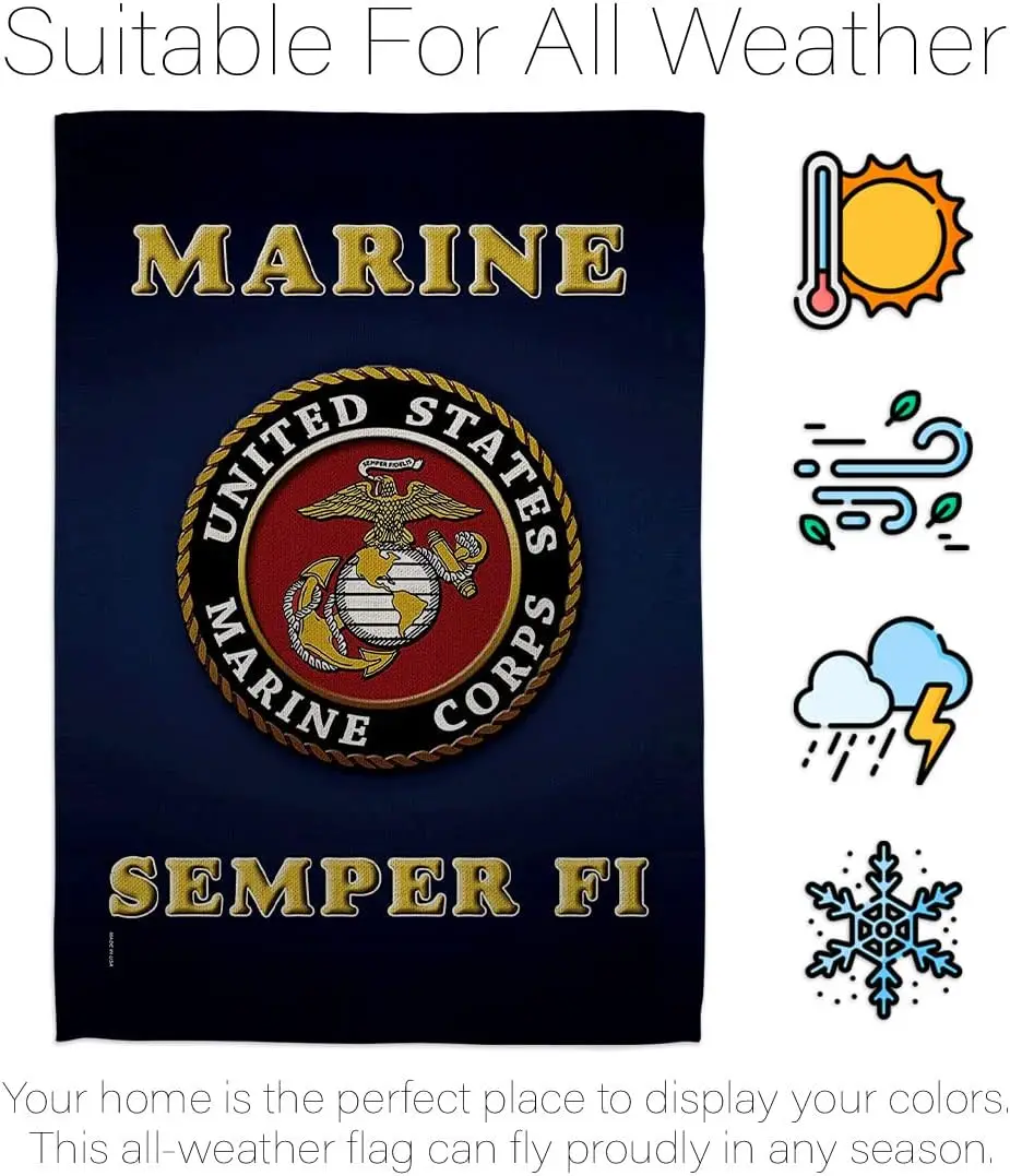 Американская военная морская пехота США USMC Semper двухстороннее украшение для