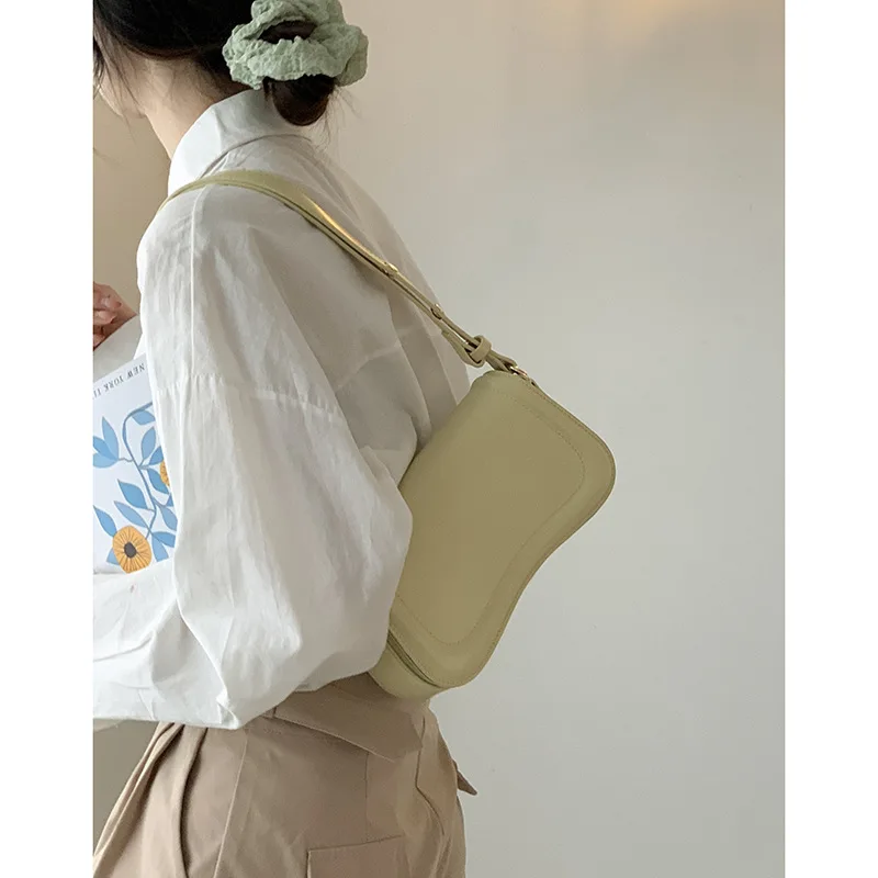 2023 Women Bags Armpit Shoulder Bag Small Shoulder Purse Underarm Bags Brand Pu Leather Summer Simple Shoulder Bag for Women