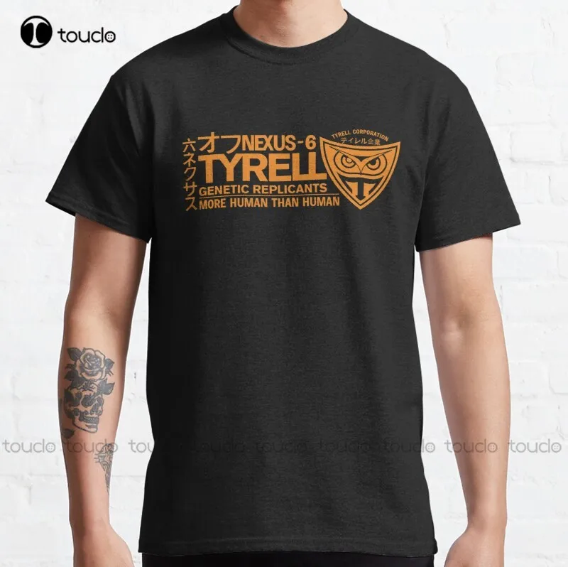 

New Tyrell - Nexus 6 Orange Classic T-Shirt Cotton Tee Shirt Skull Shirt Custom Aldult Teen Unisex Digital Printing Tee Shirt
