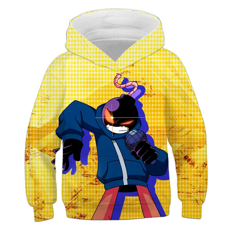 

Toddler Friday Night Funkin 3D Printing Sweatshirts Boys Girls Cartoon Anime Hoodie Fall Kids Casual Streetwear