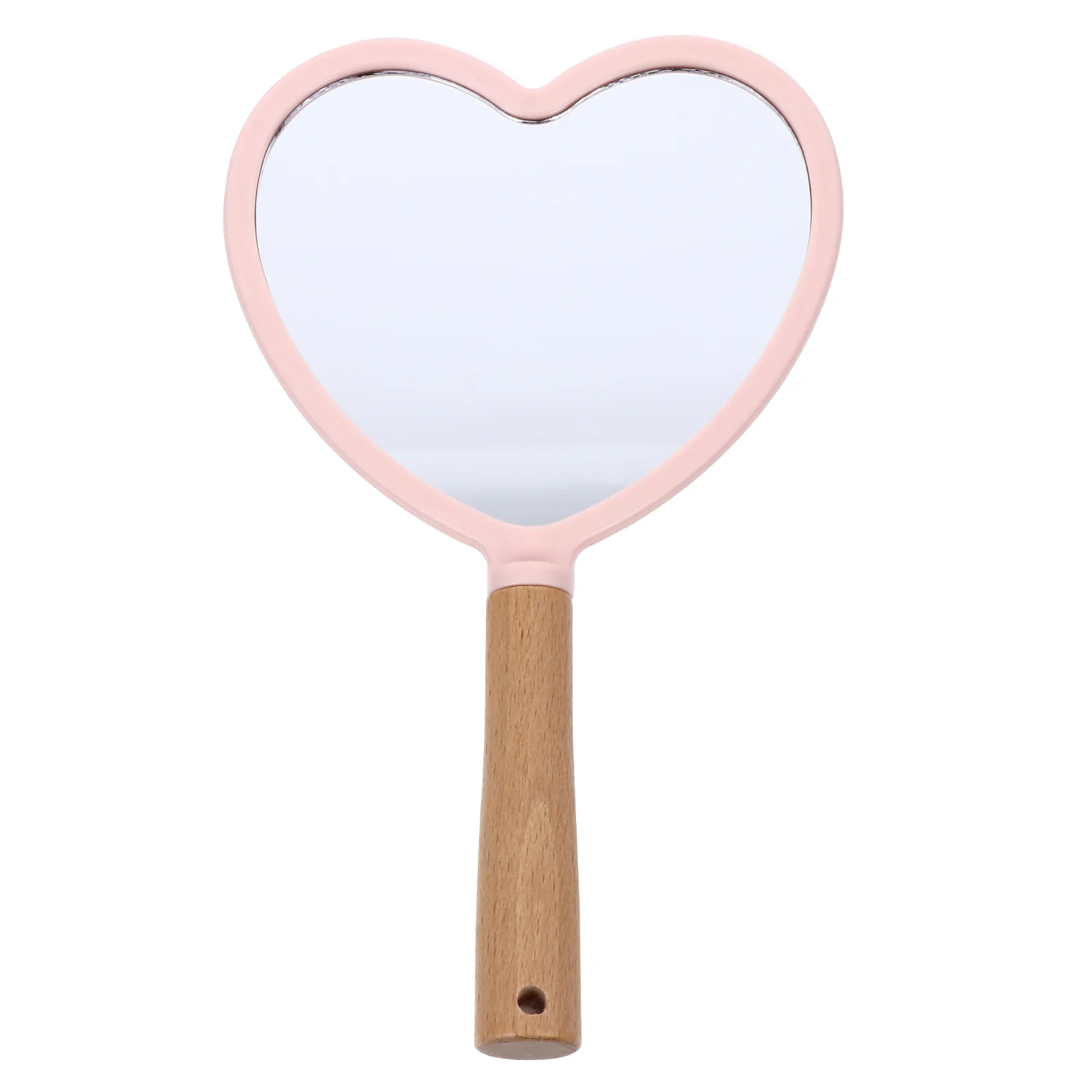 

Mirror Makeup Handheldhand Travel Tool Portablehandle Compactwith Heart Shape Vanity Lady Cute Pocket Decorative Size Mini Held