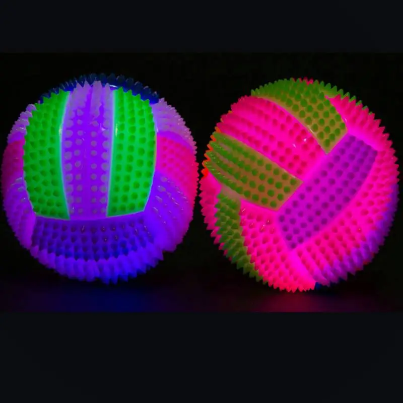 Мигающая светодиодная подсветильник ка в форме футбольного мяча для домашних питомцев, Забавная детская игрушка, Интерактивная собака, мал...
