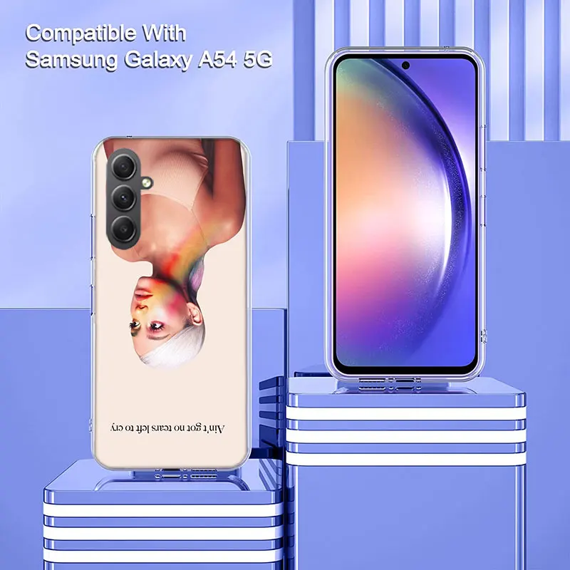 Фото Чехол для телефона Ariana Grande для Samsung Galaxy A54 A14 A24 A34 A17 A37 A57 A55 A35 A25 A15 A16 A26 A36 A56 A13 A23 A33 A53 A52S A12 №5
