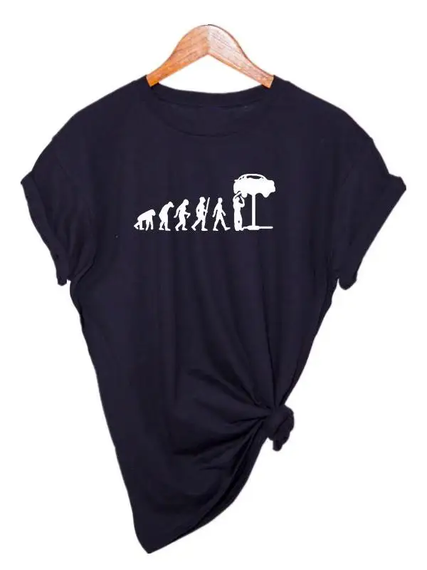 

Летняя футболка с изображением человеческой эволюции, женская модная футболка с принтом в стиле Харадзюку, Повседневная футболка, красивая...