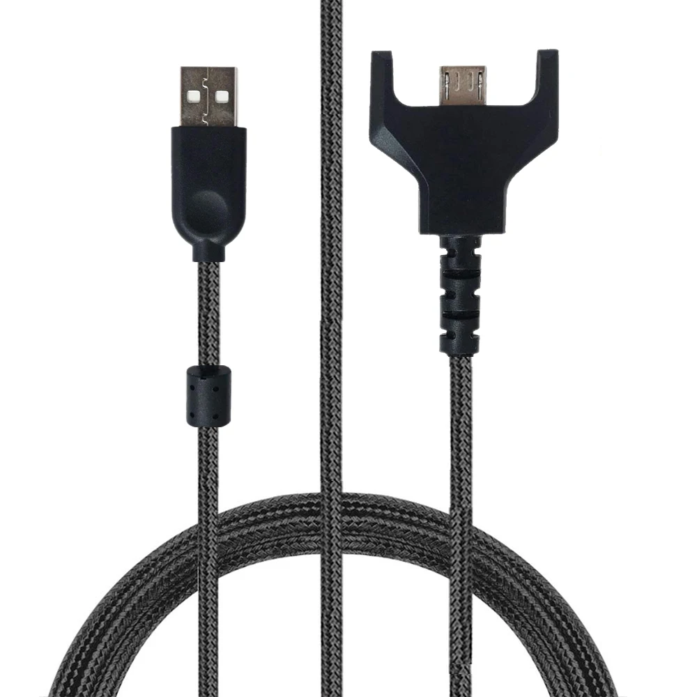 Replacement Nylon Braided USB Charging Data Game Cable for Logitech G Pro X Superlight Glorious Model O D Wireless Gaming Mouse
