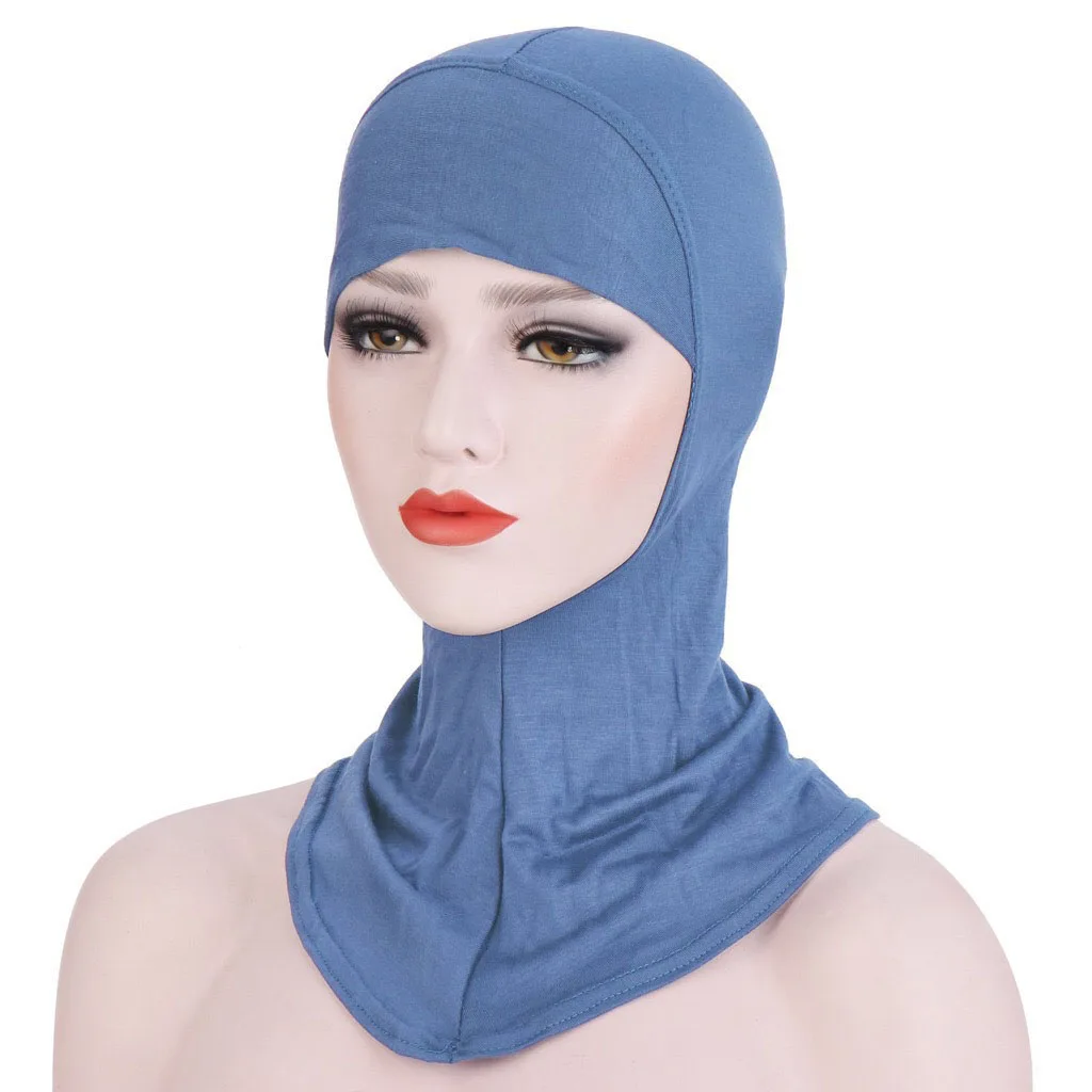 

Soft Modal Cotton Inner Hat Muslim Hijab Caps Islamic Full Cover Head Wrap Underscarf Bone Bonnet Ninja Muslim Headcover Mujer