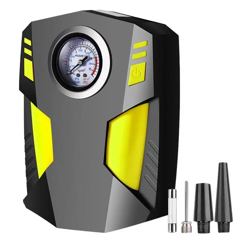 

Portable Tire Inflator Electric Digital Display 12V DC Air Compressor Portable Air Compressor For Basketballs Soccer Balls Car
