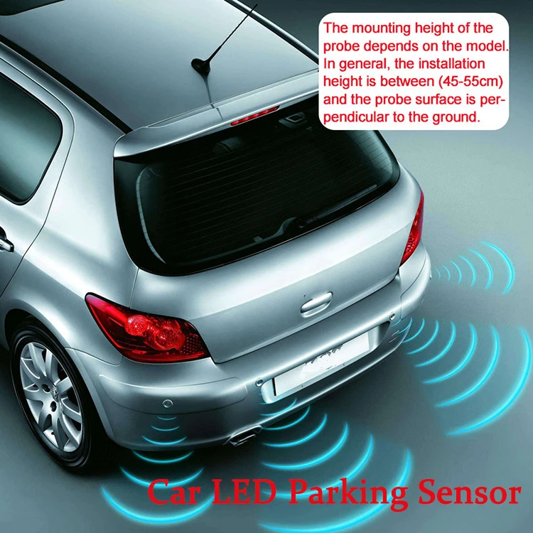 

Автомобильная система оповещения о реверсивном радаре 4 22 мм, 8 цветов, система детектора монитора для всех автомобилей