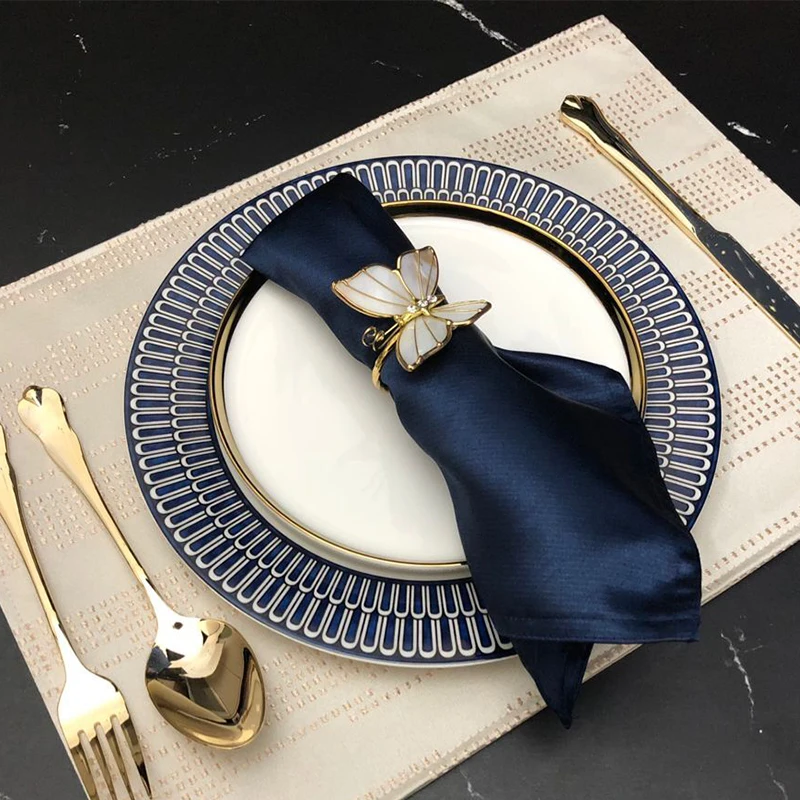 

European Style Modern Dinner Plate Sets Luxury Bone China Dinner Kitchen Dishes Set Talerze Obiadowe Complete Tableware Set