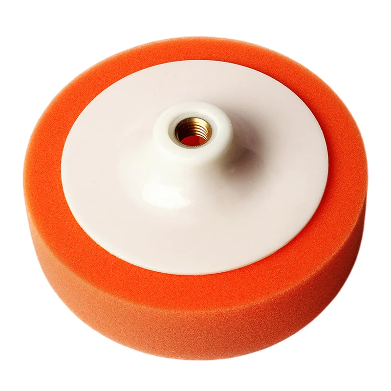 

5 дюймов, 125 мм, искусственная кожа для полировки, губчатое колесо, восковые оранжевые автомобильные аксессуары, Полировочный диск, уход за мойкой