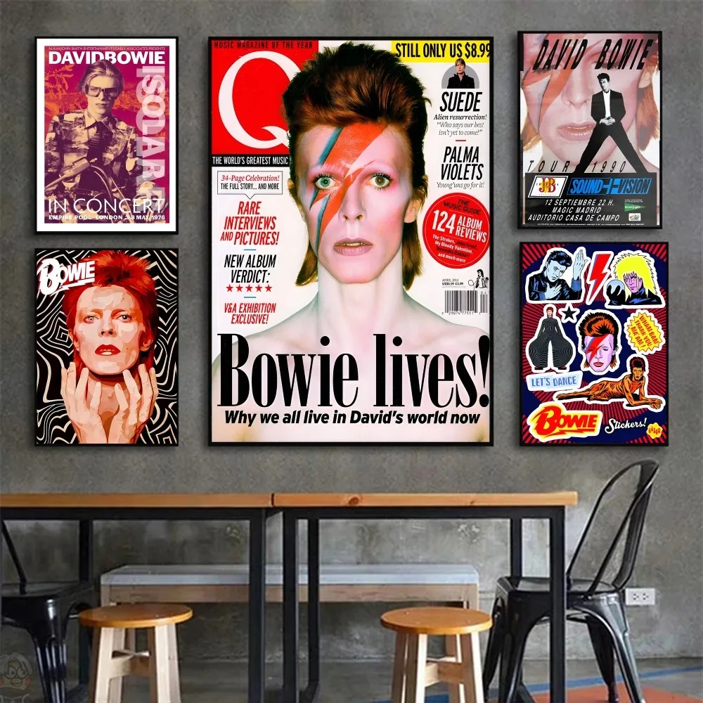 Британский рок-певец D-David_B-Bowie постер настенное искусство домашний декор комнаты