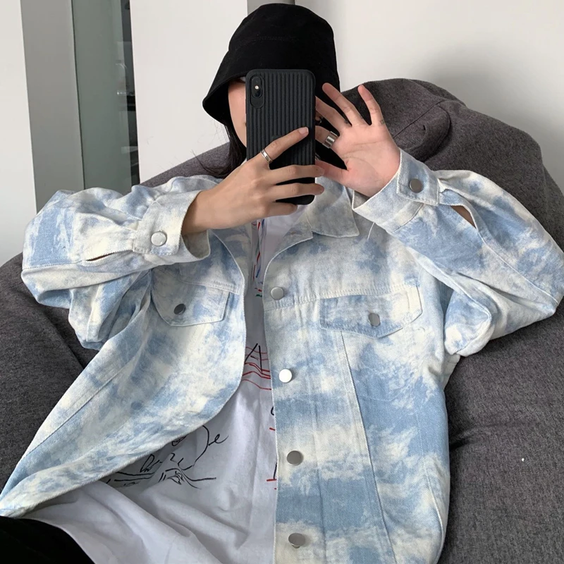 Модные женские джинсовые куртки крутые большого размера в стиле хип-хоп K-pop