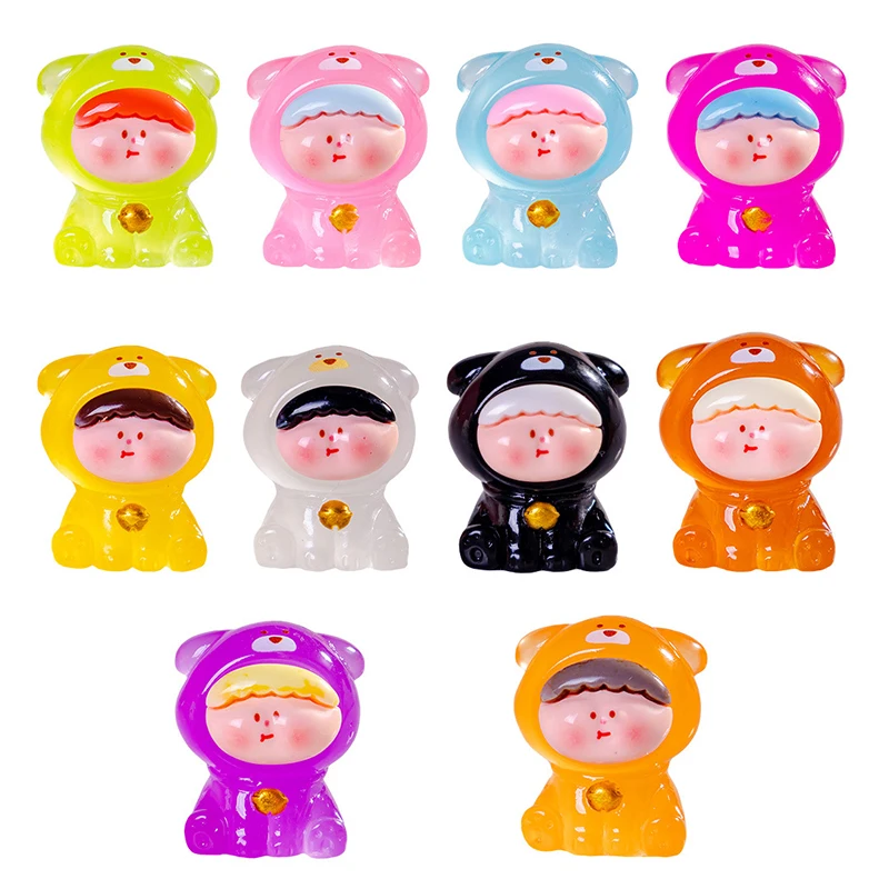 Креативная светящаяся фигурка щенка Lilith модель микропейзажа домашний декор