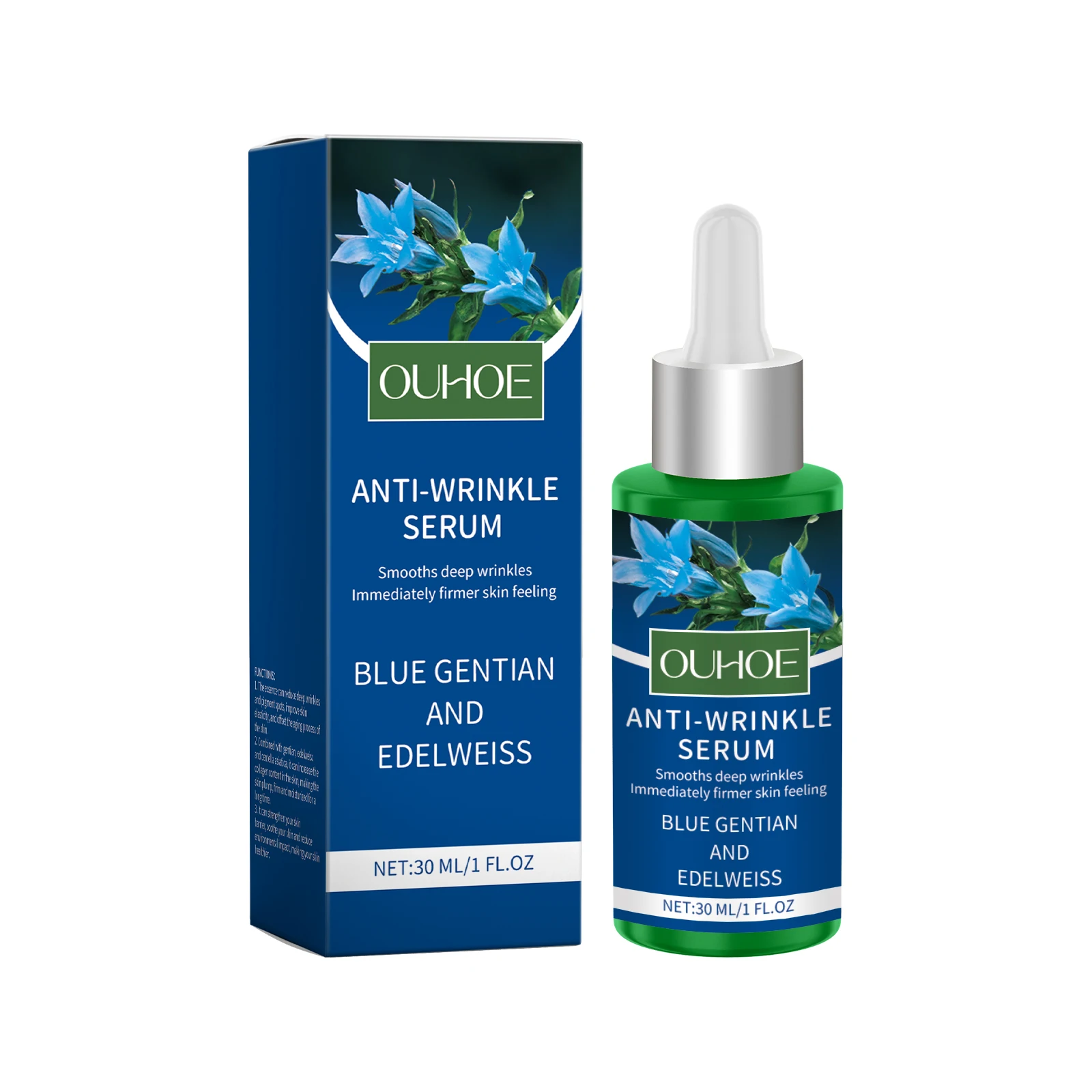 Сыворотка против морщин 30 мл — формула Blue Gentian & Edelweiss мгновенное укрепление