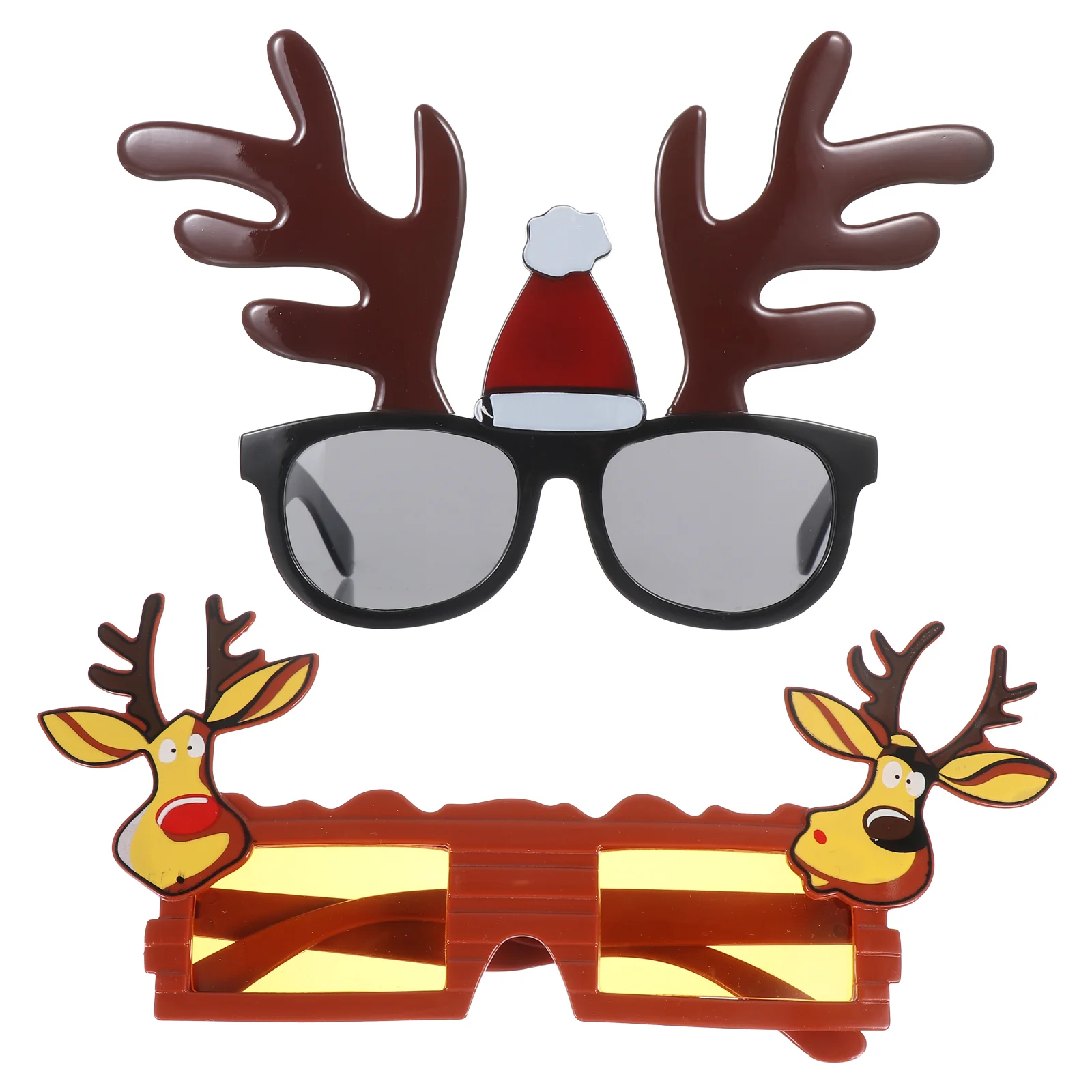 

Glasses Christmas Party Dress Holiday Eyeglasses Funny Eyewear Sunglasses Reindeer Fancy Decorative Favors Costume Frames