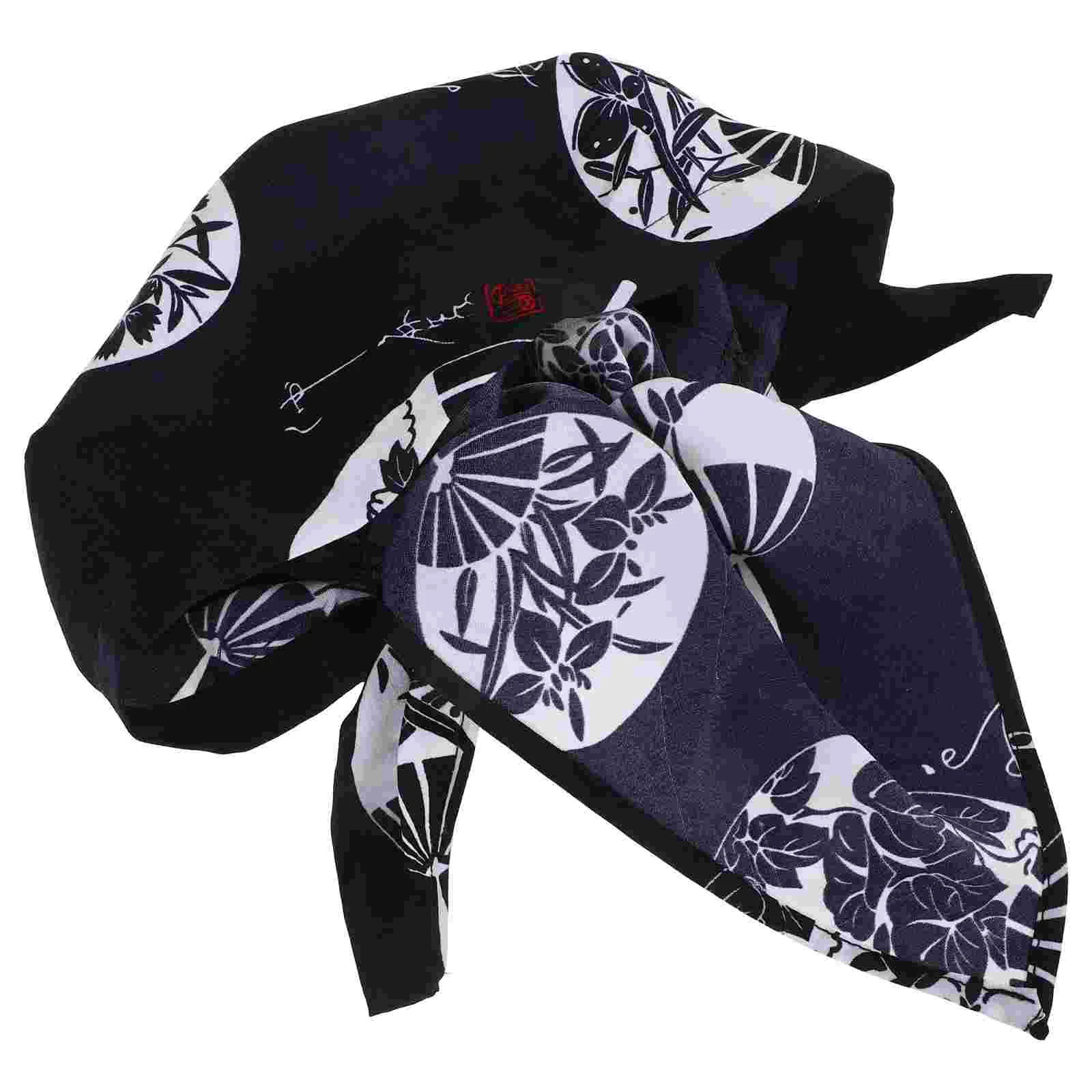 Японская шляпа для ресторана униформа кепки дышащий тюрбан приготовления пищи